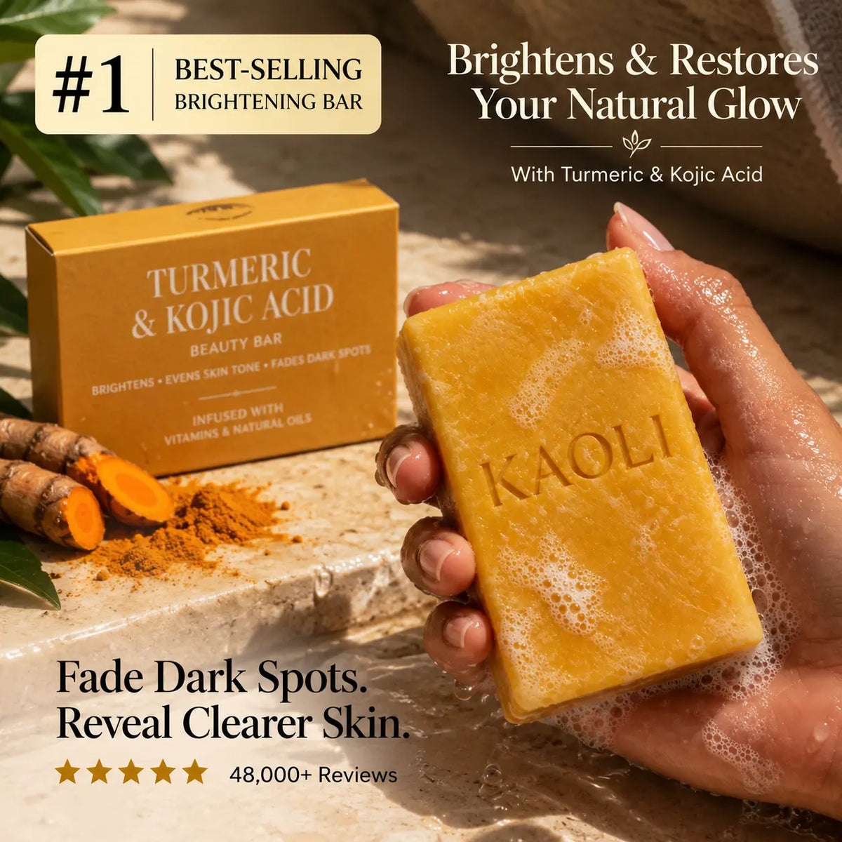 Turmeric & Kojic Acid - Brightening Soap